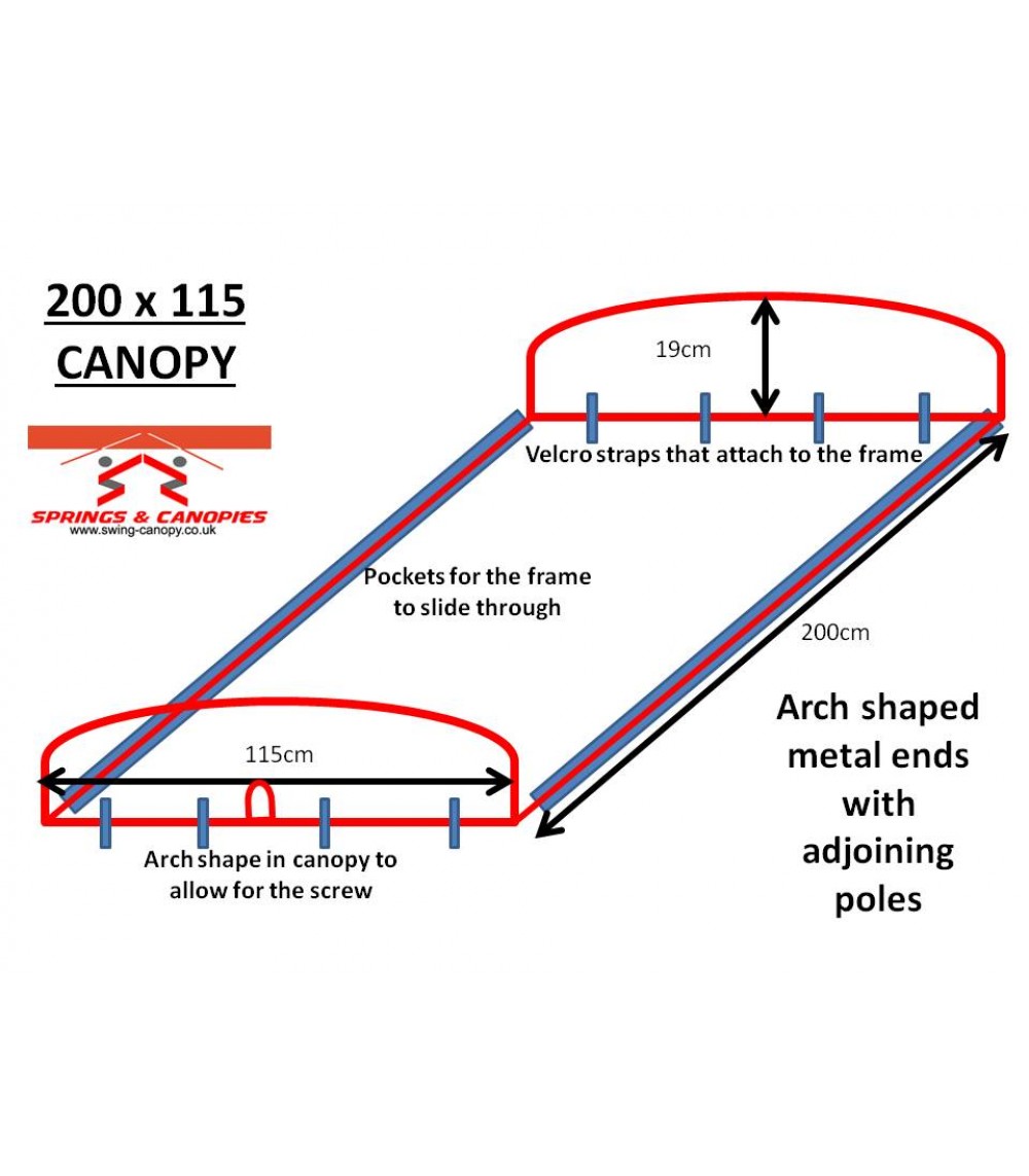 Replacement Swing Canopies for Garden Swings and Seats and Heavy Duty