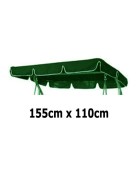 155cm x 110cm Replacement Swing Canopy with White Trim