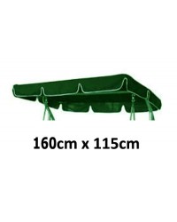 160cm x 115cm Replacement Swing Canopy with White Trim