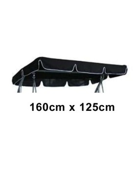 160cm x 125cm Replacement Swing Canopy with White Trim