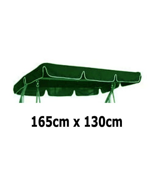 165cm x 130cm Replacement Swing Canopy with White Trim
