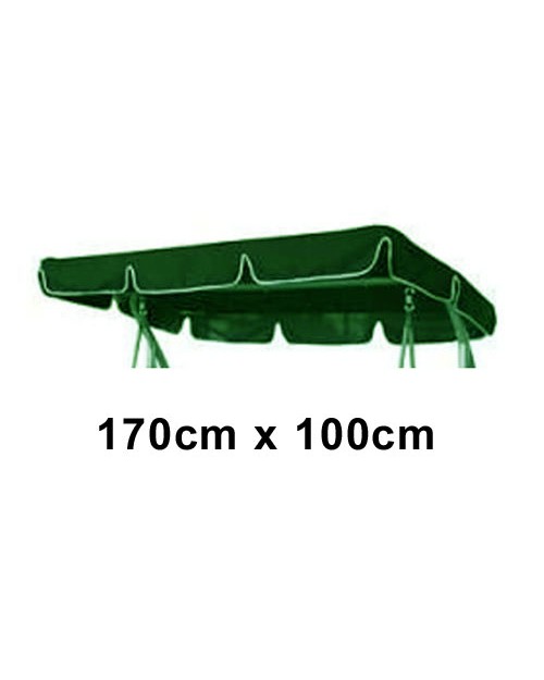 170cm x 100cm Replacement Swing Canopy with White Trim