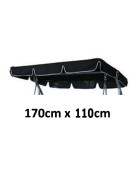 170cm x 110cm Replacement Swing Canopy with White Trim