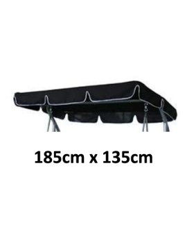 185cm x 135cm Replacement Swing Canopy with White Trim