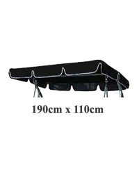 190cm x 110cm Replacement Swing Canopy with White Trim