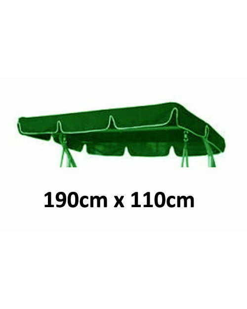 190cm x 110cm Replacement Swing Canopy with White Trim