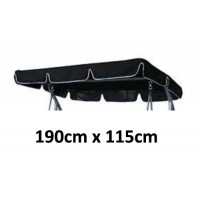190cm x 115cm Replacement Swing Canopy with White Trim
