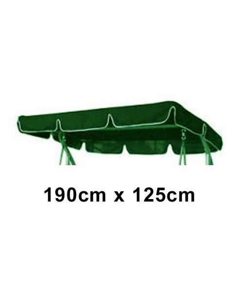 190cm x 125cm Replacement Swing Canopy with White Trim