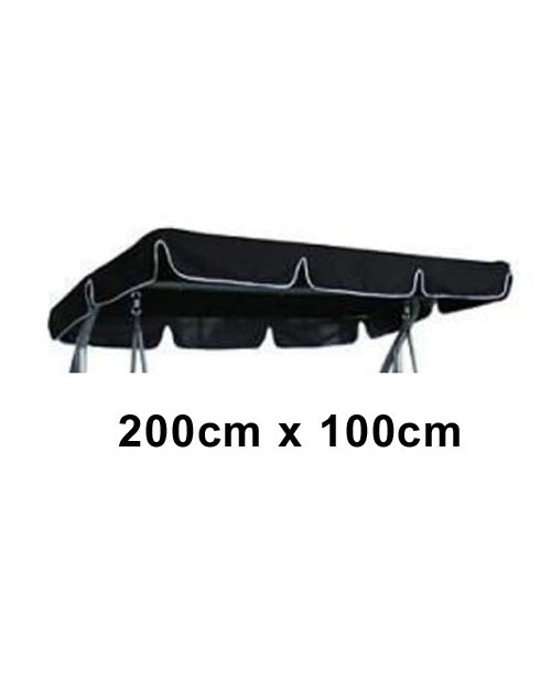 200cm x 100cm Replacement Swing Canopy with White Trim