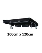 200cm x 120cm Replacement Swing Canopy with White Trim