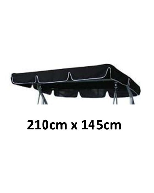 210cm x 145cm Replacement Swing Canopy with White Trim