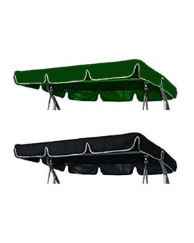 155cm x 110cm Replacement Swing Canopy with White Trim