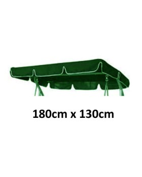 180cm x 130cm Replacement Swing Canopy with White Trim