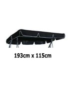 193cm x 115cm Replacement Swing Canopy with White Trim