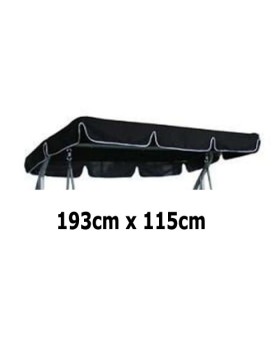 193cm x 115cm Replacement Swing Canopy with White Trim