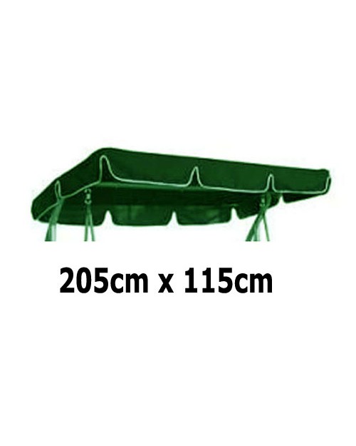 205cm x 115cm Replacement Swing Canopy with White Trim
