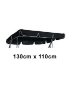 130cm x 110cm Replacement Swing Canopy with White Trim