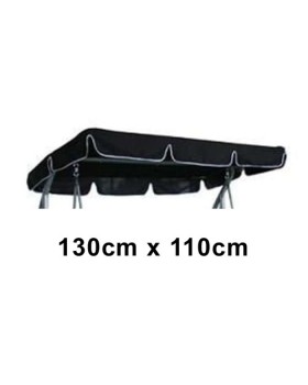 130cm x 110cm Replacement Swing Canopy with White Trim