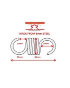 Strong Spring 9.5cm 5-Coil S Shaped Strong Spring 9.5cm 5-Coil S Shaped