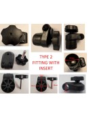 Swing Frame Plastic Fitting type 2 With Insert (Pair)