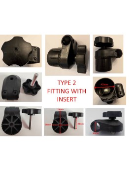 Swing Frame Plastic Fitting type 2 With Insert (Pair)